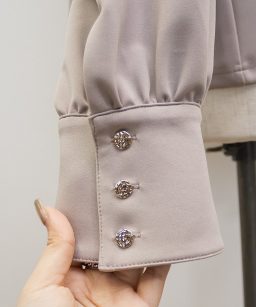CLETTE（クレット）の「CLETTEオリジナルボートネックカットソーブラウス（シャツ/ブラウス・レディース・ブラック/ピンクベージュ/ホワイト・4L/3L/LL）」の16枚目の写真