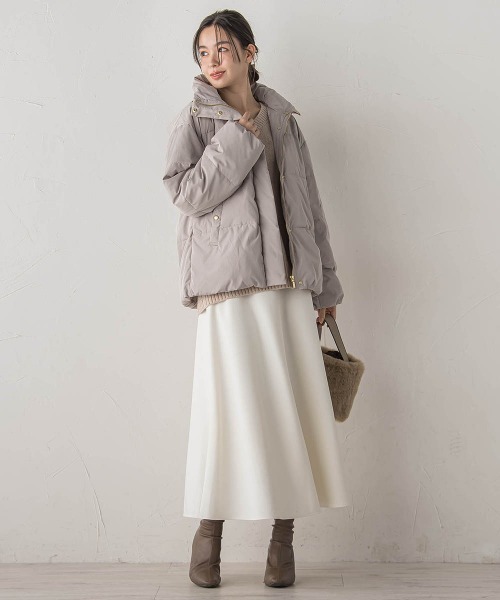 Droite lautreamont（ドロワットロートレアモン）の「両面起毛ストレッチスカート≪洗濯機で洗える≫（スカート・レディース・オフホワイト/キャメル/ブラック・M）」の21枚目の写真