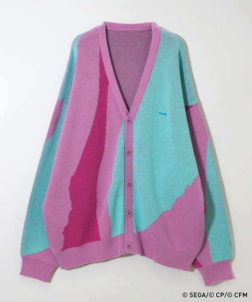 RAGEBLUE（レイジブルー）の「【プロジェクトセカイ×ZOZOTOWN】ワンダーランズ×ショウタイムコラボ ニュアンス柄ニットカーデ（カーディガン/ボレロ・レディース・ピンク系その他/オフホワイト/グリーン系その他/ブルー系その他/イエロー/ピンク系その他2・MEDIUM/LARGE）」の6枚目の写真