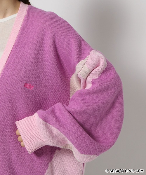 RAGEBLUE（レイジブルー）の「【プロジェクトセカイ×ZOZOTOWN】ワンダーランズ×ショウタイムコラボ ニュアンス柄ニットカーデ（カーディガン/ボレロ・レディース・ピンク系その他/オフホワイト/グリーン系その他/ブルー系その他/イエロー/ピンク系その他2・MEDIUM/LARGE）」の11枚目の写真