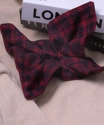 LINFA　（リンファ）の「チェック柄スクエアシュシュ（シュシュ）」