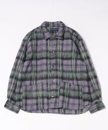 many men many mind（メニーメンメニーマインド）の「★many men many mind★シャギーチェックルーズシャツブルゾン（カバーオール）」