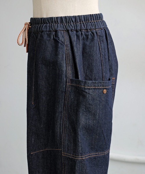 antiqua(アンティカ)の「立体カーブ デニムパンツ(デニムパンツ・レディース・ブルー系その他・ONESIZE)」の9枚目の写真