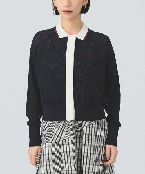 別注】FRED PERRY / RIB-KNITTED CARDIGAN（カーディガン/ボレロ