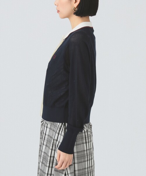 FRED PERRY（フレッドペリー）の「【別注】FRED PERRY / RIB-KNITTED CARDIGAN（カーディガン/ボレロ・レディース・オフホワイト/ネイビー・10）」の16枚目の写真