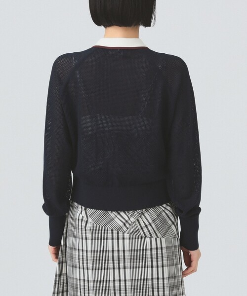 FRED PERRY（フレッドペリー）の「【別注】FRED PERRY / RIB-KNITTED CARDIGAN（カーディガン/ボレロ・レディース・オフホワイト/ネイビー・10）」の15枚目の写真