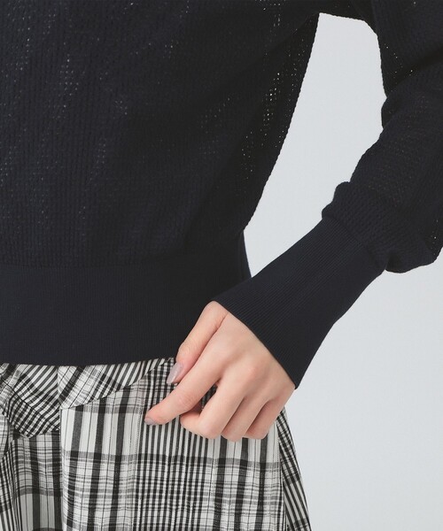 FRED PERRY（フレッドペリー）の「【別注】FRED PERRY / RIB-KNITTED CARDIGAN（カーディガン/ボレロ・レディース・オフホワイト/ネイビー・10）」の12枚目の写真