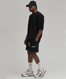 [SET]ヘビコットンセミオーバーフィット半袖Tシャツ/ヘビーウェイトコットンショートパンツ（ブラック）