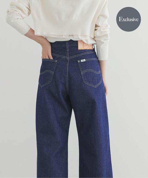 Lee（リー）の「『別注』Lee101×DOORS　WIDE PANTS（デニムパンツ・レディース・インディゴブルー/ライトインディゴブルー/ワンウォッシュ・SMALL/MEDIUM/LARGE/X-SMALL）」の2枚目の写真