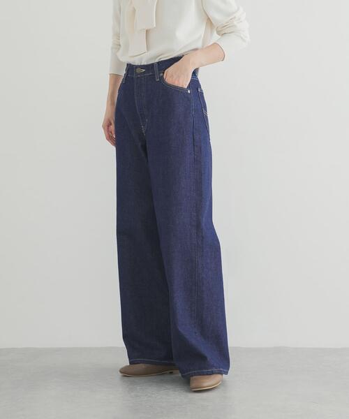 Lee（リー）の「『別注』Lee101×DOORS　WIDE PANTS（デニムパンツ・レディース・インディゴブルー/ライトインディゴブルー/ワンウォッシュ・SMALL/MEDIUM/LARGE/X-SMALL）」の8枚目の写真
