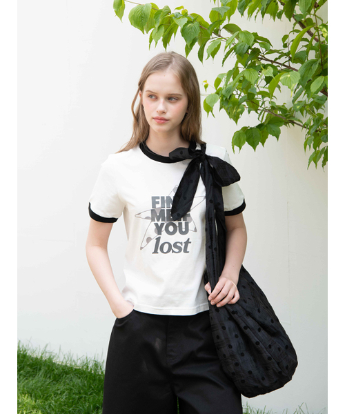 OAFISH(オアフィッシュ)の「DOT TIE SHOULDER BAG, BLACK(ショルダーバッグ・レディース・その他・ONE SIZE)」の2枚目の写真