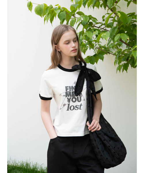 OAFISH(オアフィッシュ)の「DOT TIE SHOULDER BAG, BLACK(ショルダーバッグ・レディース・その他・ONE SIZE)」の3枚目の写真