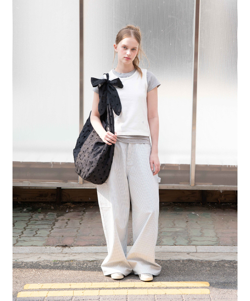 OAFISH(オアフィッシュ)の「DOT TIE SHOULDER BAG, BLACK(ショルダーバッグ・レディース・その他・ONE SIZE)」の4枚目の写真