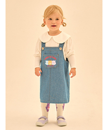 CAREBEARS（ケアベア）の「ケアベアーズ デニムサロペットワンピース（ワンピース）」