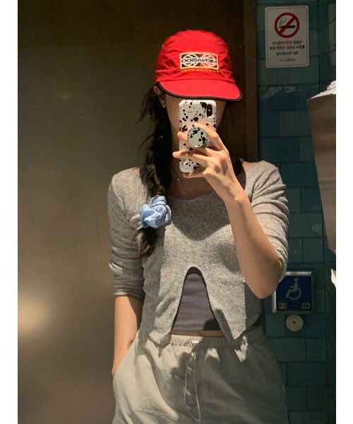MUSINSA STANDARD WOMAN（ムシンサスタンダードウーマン）の「ウィメンズナイロンパラシュートスカート[アッシュグレー]（スカート・レディース・その他・LARGE/MEDIUM/SMALL/X-SMALL）」の6枚目の写真