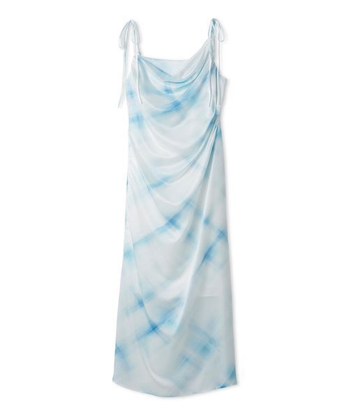 FRAY I.D（フレイアイディー）の「タックドレープキャミワンピース（ワンピース・レディース・アイボリー/ライトブルー/ブラウン・0/1）」の6枚目の写真