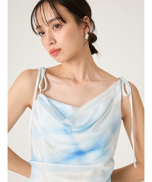 FRAY I.D（フレイアイディー）の「タックドレープキャミワンピース（ワンピース・レディース・アイボリー/ライトブルー/ブラウン・0/1）」の12枚目の写真