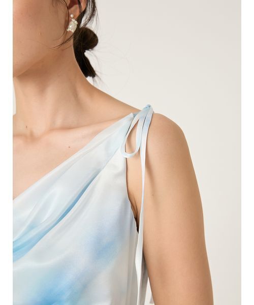 FRAY I.D（フレイアイディー）の「タックドレープキャミワンピース（ワンピース・レディース・アイボリー/ライトブルー/ブラウン・0/1）」の13枚目の写真