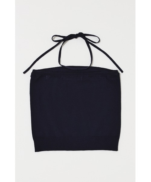 MOUSSY（マウジー）の「【26年SS新作】KNIT BARE トップス（チューブトップ・レディース・ネイビー/杢グレー・FREE）」の4枚目の写真