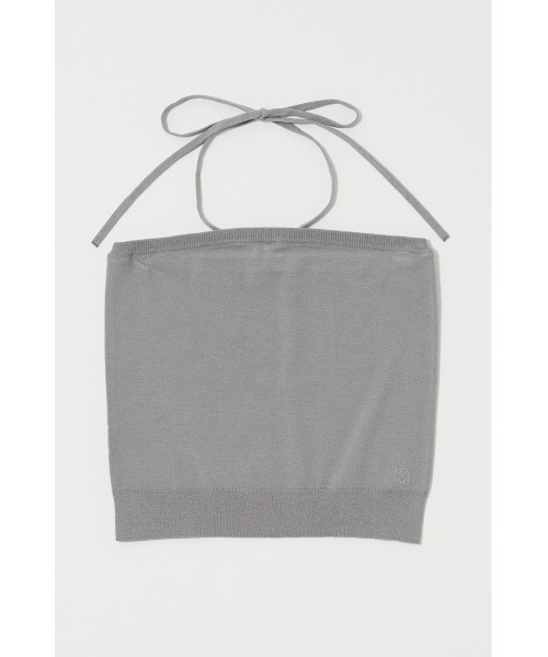 MOUSSY（マウジー）の「【26年SS新作】KNIT BARE トップス（チューブトップ・レディース・ネイビー/杢グレー・FREE）」の5枚目の写真