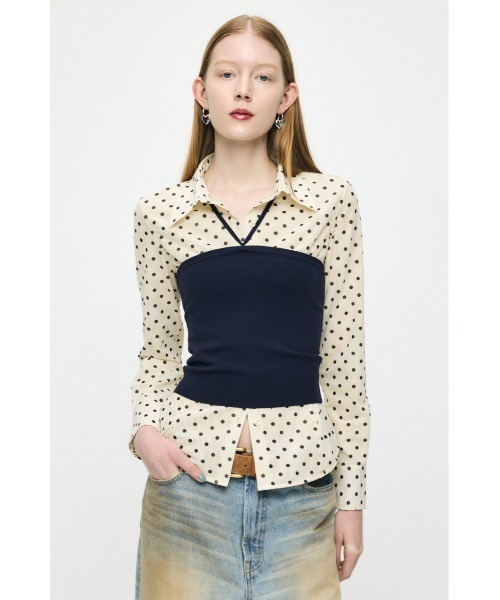 26年SS新作】KNIT BARE トップス（チューブトップ）｜MOUSSY（マウジー