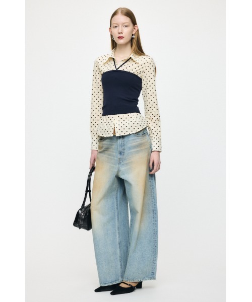 トップス Sui WEBSTORE |SHEL'TTER ) (ベアトップ トップス BARE KNIT | MOUSSY tops bare knit トップス