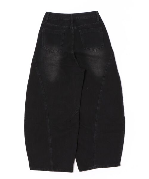 almo(アルモ)の「【LAMPOON】アイレットデザインカーブデニムパンツ(デニムパンツ・レディース・ブラック・MEDIUM/SMALL/X-LARGE/LARGE)」の17枚目の写真