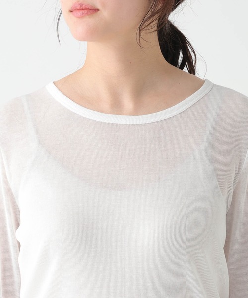 Elura（エルーラ）の「≪前後2way≫スリーブラメ切り替えプルオーバー/655086（Tシャツ/カットソー・レディース・ホワイト×シルバー/ブラック×シルバー/グレー×ピンク・FREE）」の18枚目の写真