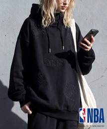 NBA公式 刺繍ロゴ 裏毛 フーディー