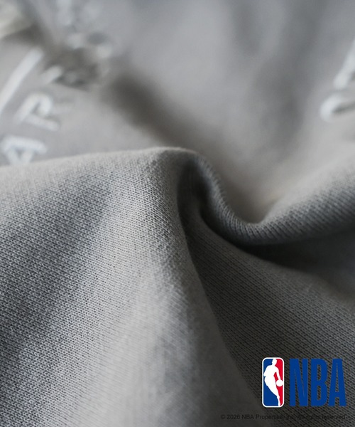 antiqua(アンティカ)の「NBA公式 刺繍ロゴ 裏毛 フーディー(パーカー・レディース・ブラック/ダークグレー/杢グレー・ONESIZE)」の8枚目の写真