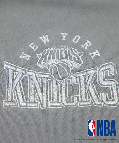 antiqua(アンティカ)の「NBA公式 刺繍ロゴ 裏毛 フーディー(パーカー・レディース・ブラック/ダークグレー/杢グレー・ONESIZE)」の9枚目の写真
