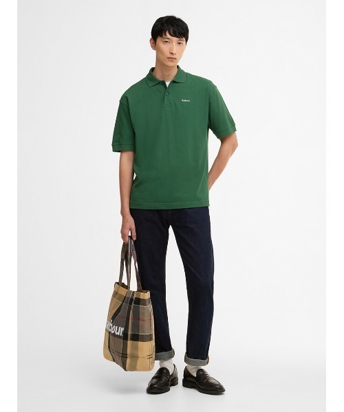 Barbour(バブアー)の「Hexham ポロシャツ オーバーサイズフィット(ポロシャツ・メンズ・ネイビー/ホワイト/ライトブルー/グリーン・42/36/38/40)」の21枚目の写真