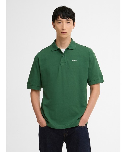 Barbour(バブアー)の「Hexham ポロシャツ オーバーサイズフィット(ポロシャツ・メンズ・ネイビー/ホワイト/ライトブルー/グリーン・42/36/38/40)」の22枚目の写真