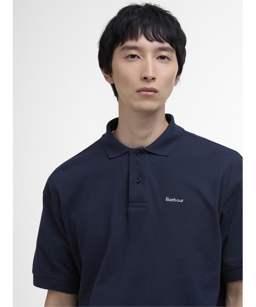 Barbour(バブアー)の「Hexham ポロシャツ オーバーサイズフィット(ポロシャツ・メンズ・ネイビー/ホワイト/ライトブルー/グリーン・42/36/38/40)」の6枚目の写真