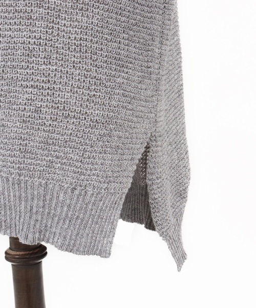 GLIMCLAP(グリムクラップ)の「mcg3763-Soft Gauge Knit Vest ニットベスト(201-012-gls-cg)(ベスト・メンズ・グレー/オフホワイト/ブルー/ブラック・S/L/M)」の10枚目の写真