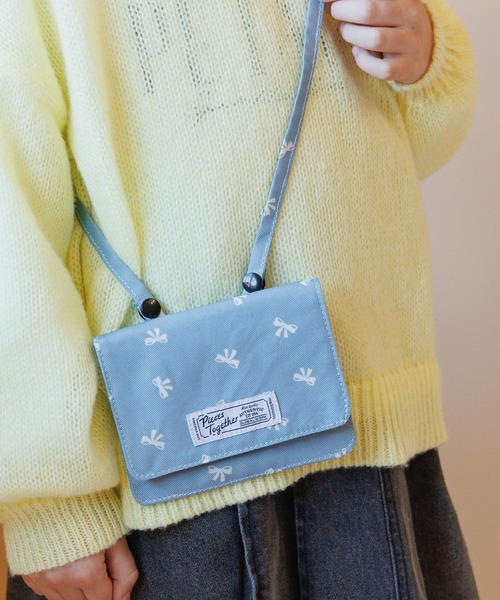 GLOBAL WORK（グローバルワーク）の「洗えるスクール移動ポケット/641389（ショルダーバッグ・キッズ・ホワイト/ブルー系その他4/ブラック・FREE）」の11枚目の写真