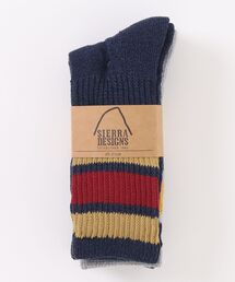 SIERRA DESIGNS | 【SIERRA DESIGNS】シエラデザインズ 3P Line Crew Socks ライン クルーソックス 靴下 3足組 SD710AS(ソックス/靴下)