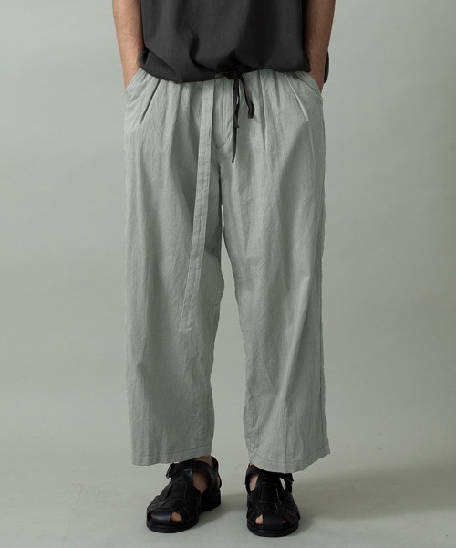 EGO TRIPPING（エゴトリッピング）の「mp14646- DRESSYEASE TRUSERS pique イージートラウザーパンツ(626652)（その他パンツ・メンズ・ライトグレー/チャコール/ベージュ・33/31/29）」の4枚目の写真