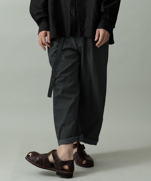 EGO TRIPPING（エゴトリッピング）の「mp14646- DRESSYEASE TRUSERS pique イージートラウザーパンツ(626652)（その他パンツ・メンズ・ライトグレー/チャコール/ベージュ・33/31/29）」の6枚目の写真