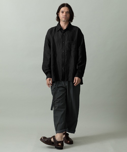 EGO TRIPPING（エゴトリッピング）の「mp14646- DRESSYEASE TRUSERS pique イージートラウザーパンツ(626652)（その他パンツ・メンズ・ライトグレー/チャコール/ベージュ・33/31/29）」の7枚目の写真