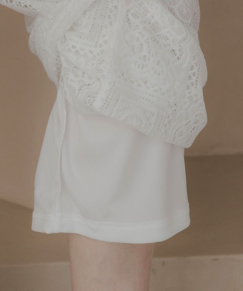 slattgir（スラットジール）の「高身長　ブロックレースワイドパンツ（トールサイズ）Essenave（その他パンツ・レディース・ブラック/オフホワイト・T5L/T4L/T3L/TLL/TL/TM）」の22枚目の写真