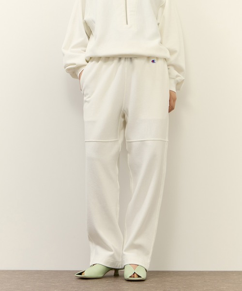 Champion（チャンピオン）の「【Champion for ADAM ET ROPE'】別注 SWEAT WIDE PANTS（その他パンツ・レディース・ネイビー/オフホワイト/ブラウン系その他3・S/M）」の2枚目の写真