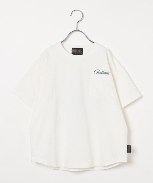 PENDLETON（ペンドルトン）の「【PENDLETON(ペンドルトン)】別注バックプリントTシャツ26SS(KIDS)（Tシャツ/カットソー・キッズ・ブルー/オフホワイト/チャコール・150cm/140cm/130cm/120cm/110cm）」の4枚目の写真