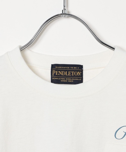 PENDLETON（ペンドルトン）の「【PENDLETON(ペンドルトン)】別注バックプリントTシャツ26SS(KIDS)（Tシャツ/カットソー・キッズ・ブルー/オフホワイト/チャコール・150cm/140cm/130cm/120cm/110cm）」の6枚目の写真
