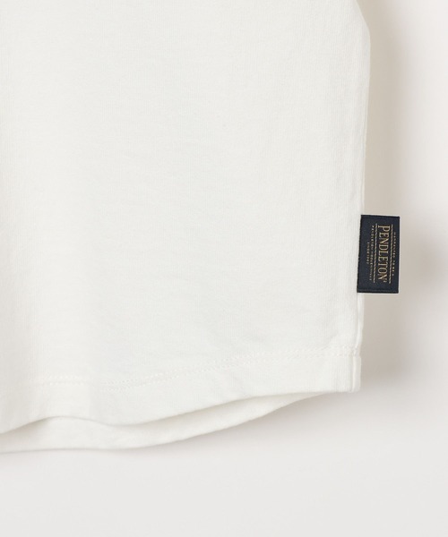 PENDLETON（ペンドルトン）の「【PENDLETON(ペンドルトン)】別注バックプリントTシャツ26SS(KIDS)（Tシャツ/カットソー・キッズ・ブルー/オフホワイト/チャコール・150cm/140cm/130cm/120cm/110cm）」の8枚目の写真