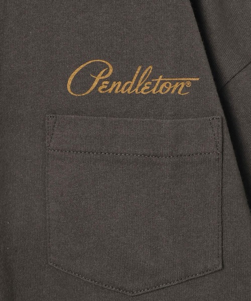 PENDLETON（ペンドルトン）の「【PENDLETON(ペンドルトン)】別注バックプリントTシャツ26SS(KIDS)（Tシャツ/カットソー・キッズ・ブルー/オフホワイト/チャコール・150cm/140cm/130cm/120cm/110cm）」の18枚目の写真