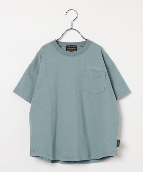 PENDLETON（ペンドルトン）の「【PENDLETON(ペンドルトン)】別注バックプリントTシャツ26SS(KIDS)（Tシャツ/カットソー・キッズ・ブルー/オフホワイト/チャコール・150cm/140cm/130cm/120cm/110cm）」の20枚目の写真