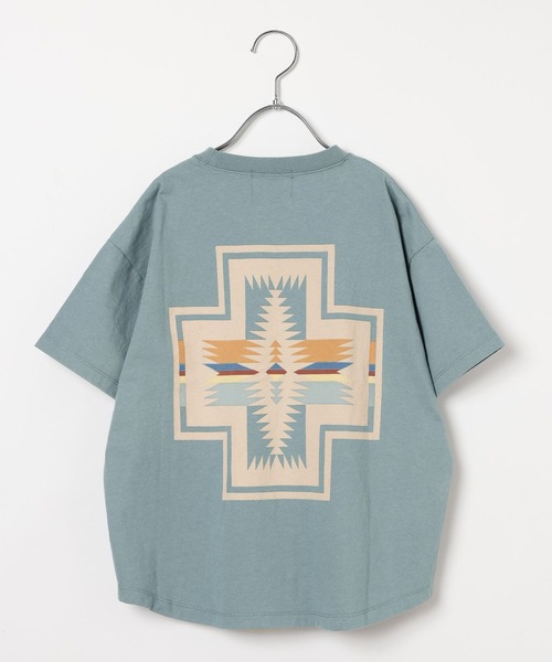 PENDLETON（ペンドルトン）の「【PENDLETON(ペンドルトン)】別注バックプリントTシャツ26SS(KIDS)（Tシャツ/カットソー・キッズ・ブルー/オフホワイト/チャコール・150cm/140cm/130cm/120cm/110cm）」の21枚目の写真