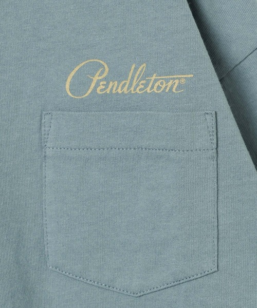 PENDLETON（ペンドルトン）の「【PENDLETON(ペンドルトン)】別注バックプリントTシャツ26SS(KIDS)（Tシャツ/カットソー・キッズ・ブルー/オフホワイト/チャコール・150cm/140cm/130cm/120cm/110cm）」の22枚目の写真