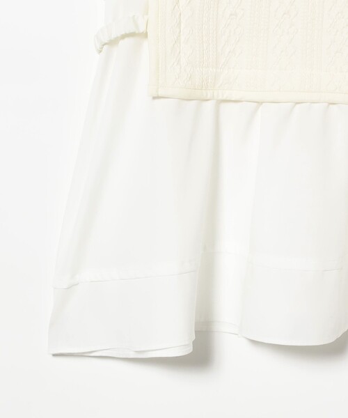 Ray BEAMS(レイビームス)の「【8/13 再値下げ】ケーブル ジャカード キリカエ プルオーバー(Tシャツ/カットソー・レディース・オフホワイト/ブラック・ONE SIZE)」の20枚目の写真